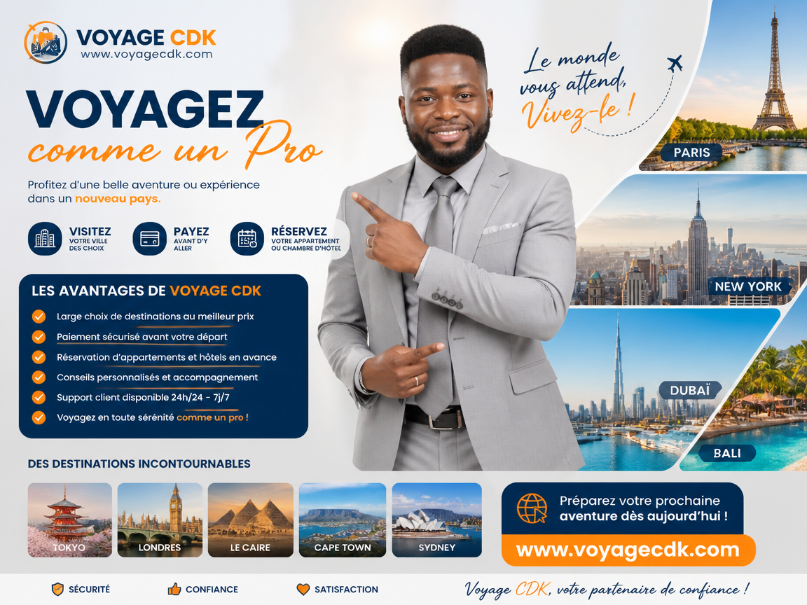 Voyage CDK aperçu destination